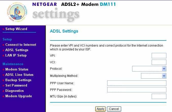 Netgear DM111P Manuale Configurazione Adsl Netgear DM111P Manuale Configurazione Adsl